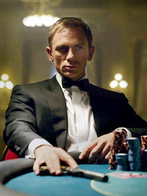 James Bond in Casino Royal. Full of confidence