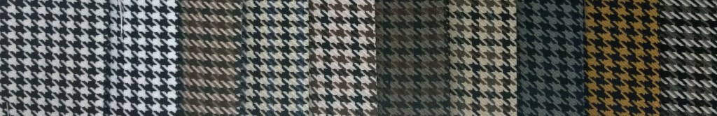 A selection of Houndstooth fabric we have to offer