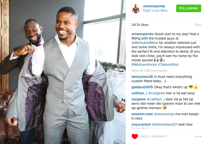 Simeon Panda Visits Morts & More | Bespoke Suits In London